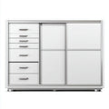 Szafka do przechowywania w białym kolorze z płyt MDF - 120 x 45 x 80