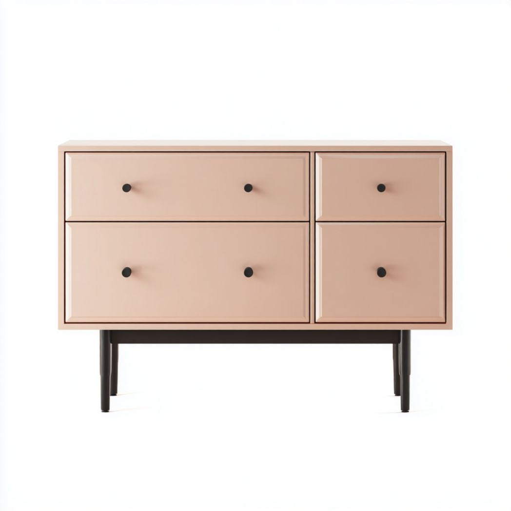 Komoda z szufladami do przechowywania w jadalni z płyty MDF - 80 x 40 x 75